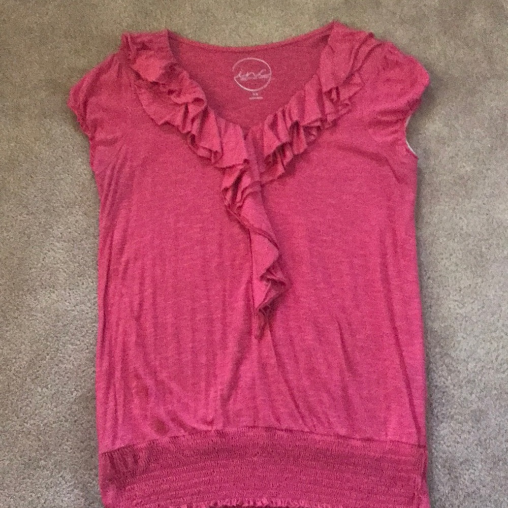 INC Top with ruffles